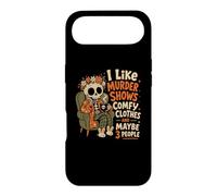 Funny Skull, J'aime Les émissions de Meurtre et Peut-être Les Films d'horreur à 3 Personnes Coque pour iPhone Air