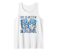 Funny Sleep Quote Life is Better in Pajamas GNOME Mom & Dad Débardeur