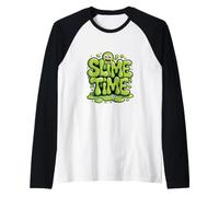 Funny Slime Time - Cute Goo Monster Cartoon Graphic Manche Raglan