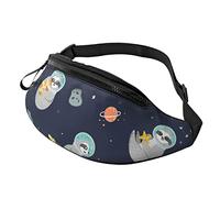 Funny Sloth Astronaut Crossbody Bag Runner Small Hip Pouch Bum Bag Running Waistpack Bumbag Beltbag Sport Mince À La Mode pour Jogging Randonnée Femme