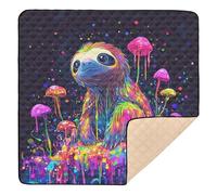 Funny Sloth Grand tapis de gym antidérapant pour l'intérieur et l'extérieur Tapis léger pour bébés, nourrissons et tout-petits, 127 x 127 cm