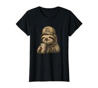 Funny Sloth Hot Mess Coffee Drinking Moms Mother's Day T-Shirt Graphique avec Valeur