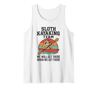 Funny Sloth Kayak Team, Get There When We Get There Débardeur