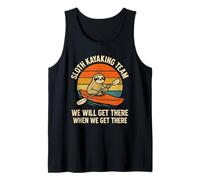 Funny Sloth Kayak Team, Get There When We Get There Débardeur