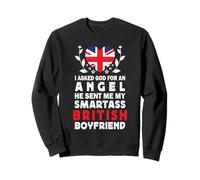Funny Smartass British Boyfriend UK Flag Sweatshirt