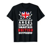 Funny Smartass British Boyfriend UK Flag T-Shirt