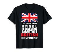 Funny Smartass British Boyfriend UK Flag T-Shirt