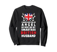 Funny Smartass British Husband UK Flag Spouses Sweatshirt