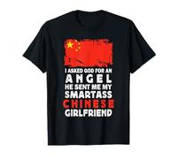 Funny Smartass Chinese Girlfriend China Flag T-Shirt
