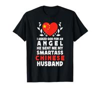 Funny Smartass Chinese Husband China Flag Spouses T-Shirt