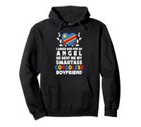 Funny Smartass Congolese Boyfriend Congo Flag Sweat à Capuche