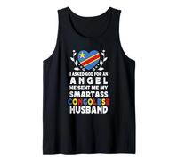 Funny Smartass Congolese Husband Congo Flag Spouses Débardeur