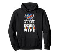 Funny Smartass Congolese Wife Congo Flag Spouses Sweat à Capuche