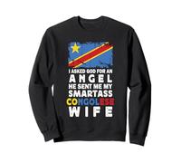 Funny Smartass Congolese Wife Congo Flag Spouses Sweatshirt
