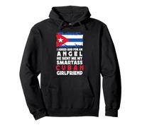 Funny Smartass Cuban Girlfriend Cuba Flag Sweat à Capuche