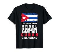 Funny Smartass Cuban Girlfriend Cuba Flag T-Shirt