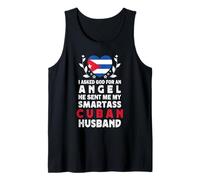 Funny Smartass Cuban Husband Cuba Flag Spouses Débardeur
