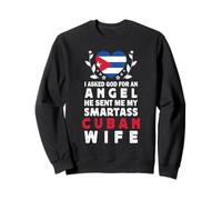 Funny Smartass Cuban Wife Cuba Flag Spouses Sweatshirt