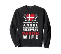 Funny Smartass Danish Wife Denmark Flag Spouses Sweatshirt