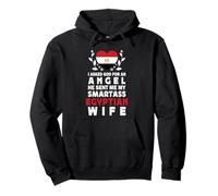 Funny Smartass Egyptian Wife Egypt Flag Spouses Sweat à Capuche