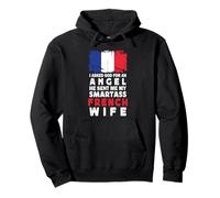 Funny Smartass French Wife France Flag Spouses Sweat à Capuche
