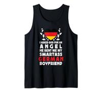 Funny Smartass German Boyfriend Germany Flag Débardeur