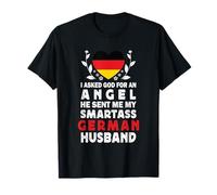 Funny Smartass German Husband Germany Flag Spouses T-Shirt