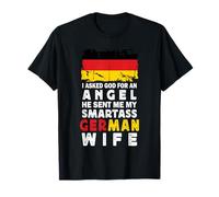 Funny Smartass German Wife Germany Flag Spouses T-Shirt