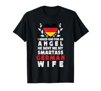 Funny Smartass German Wife Germany Flag Spouses T-Shirt
