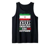 Funny Smartass Iranian Boyfriend Iran Flag Débardeur