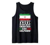 Funny Smartass Iranian Girlfriend Iran Flag Débardeur