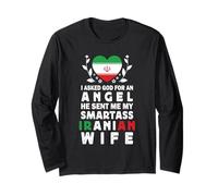 Funny Smartass Iranian Wife Iran Flag Spouses Manche Longue