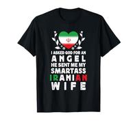 Funny Smartass Iranian Wife Iran Flag Spouses T-Shirt