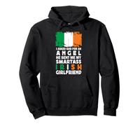 Funny Smartass Irish Girlfriend Ireland Flag Sweat à Capuche
