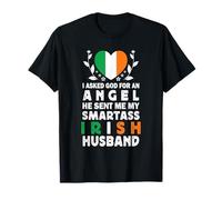 Funny Smartass Irish Husband Ireland Flag Spouses T-Shirt