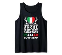 Funny Smartass Italian Boyfriend Italy Flag Débardeur