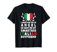 Funny Smartass Italian Boyfriend Italy Flag T-Shirt