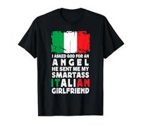 Funny Smartass Italian Girlfriend Italy Flag T-Shirt
