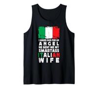 Funny Smartass Italian Wife Italy Flag Spouses Débardeur