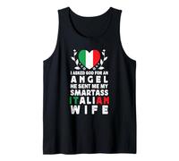 Funny Smartass Italian Wife Italy Flag Spouses Débardeur