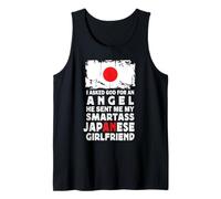 Funny Smartass Japanese Girlfriend Japan Flag Débardeur