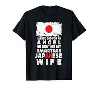 Funny Smartass Japanese Wife Japan Flag Spouses T-Shirt
