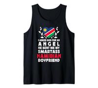 Funny Smartass Namibian Boyfriend Namibia Flag Débardeur