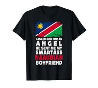 Funny Smartass Namibian Boyfriend Namibia Flag T-Shirt
