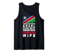 Funny Smartass Namibian Wife Namibia Flag Spouses Débardeur