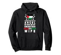 Funny Smartass Palestinian Wife Palestine Flag Spouses Sweat à Capuche