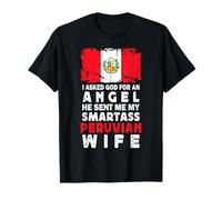 Funny Smartass Peruvian Wife Peru Flag Spouses T-Shirt