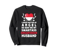 Funny Smartass Singaporean Husband Singapore Flag Spouses Sweatshirt