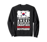 Funny Smartass South Korean Boyfriend South Korea Flag Sweatshirt