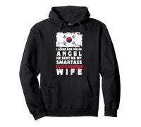Funny Smartass South Korean Wife South Korea Flag Spouses Sweat à Capuche